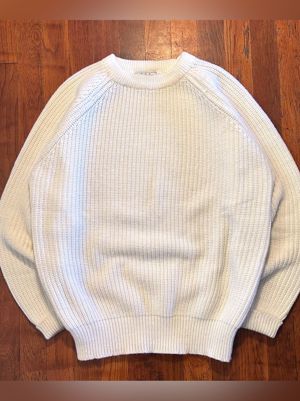 Vintage ‘90s Sears Knit Fisherman Preppy White Pullover Crewneck Sweater M